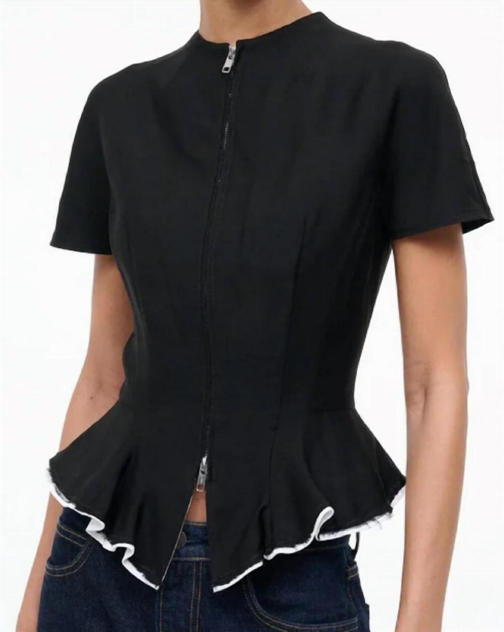 NEW STAUD maelle top in black